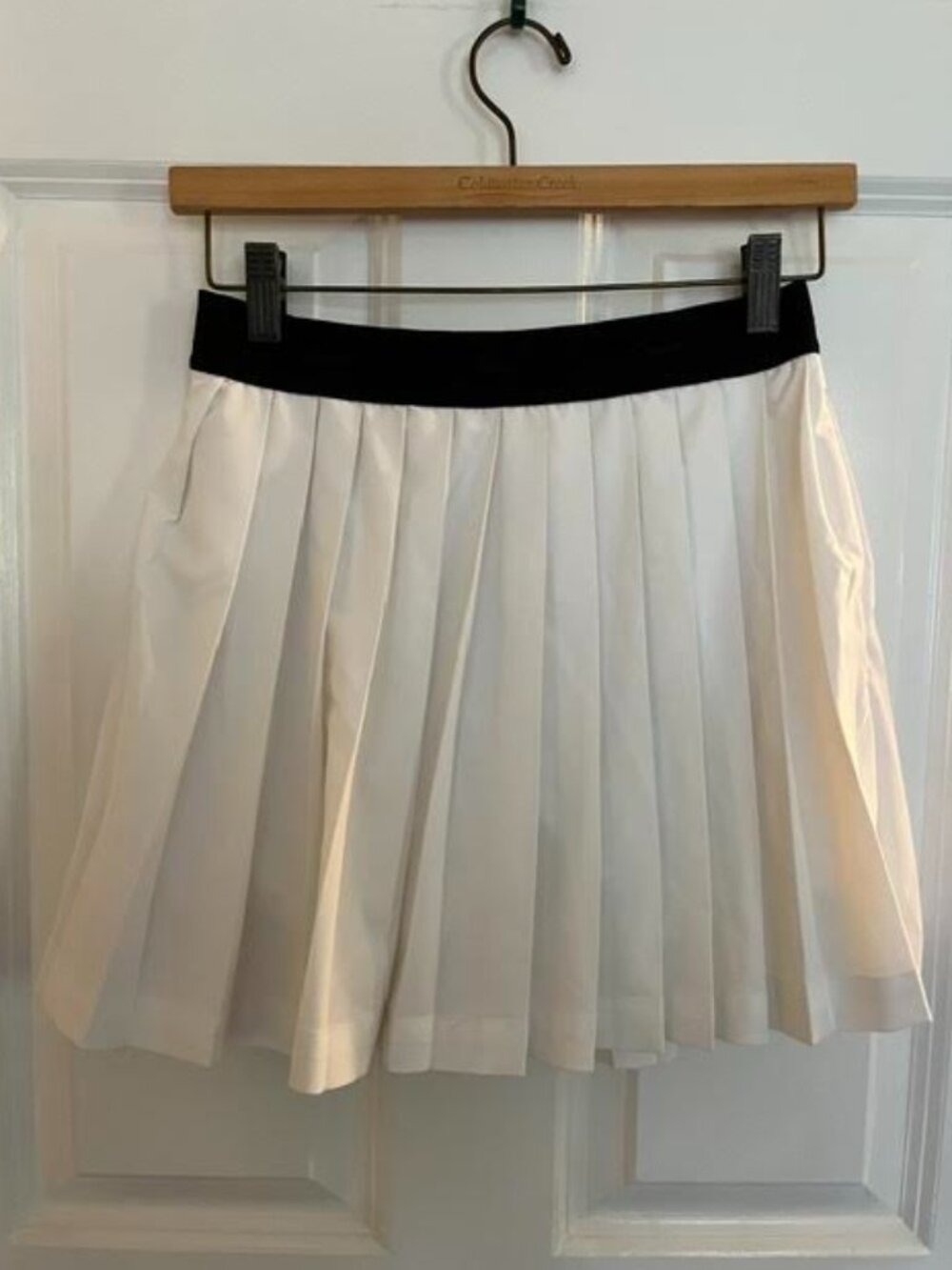 Golf/tennis skirt, black and white, size XS